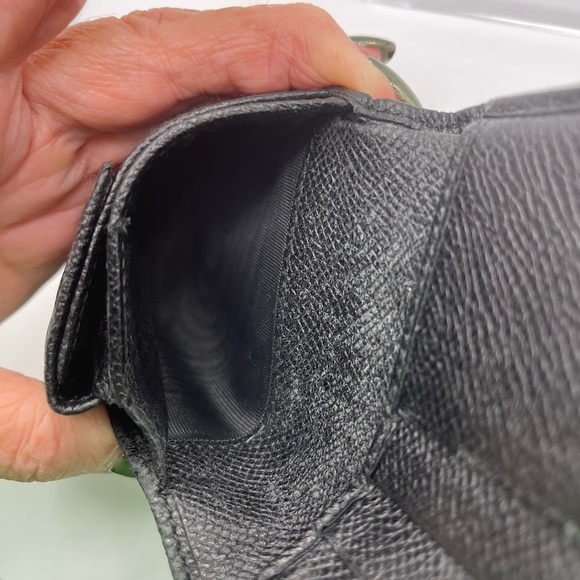 Bvlgari - authentic - black leather Men’s / unisex  bi-fold wallet - GUC - Picture 7 of 15